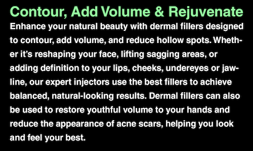 Dermal Fillers Contour Volume Acne Scars Mississauga Oakville